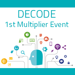 DECODE 1st Multiplier Event “Innovation and Training in the Digital Era”