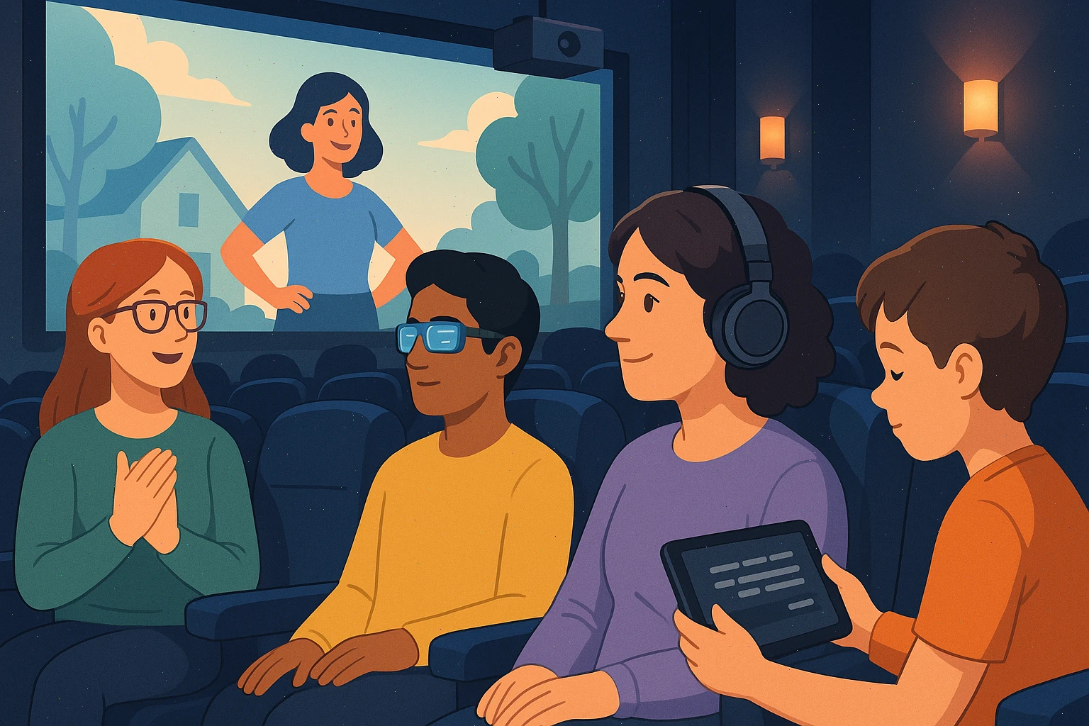 people in cinema
